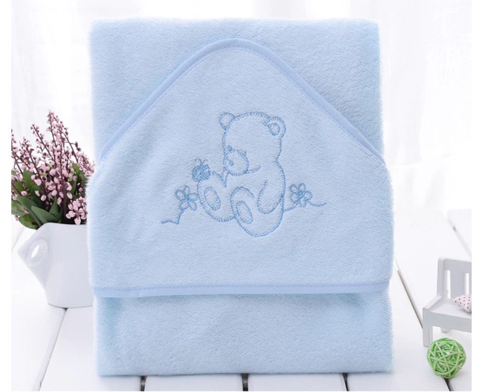 Bear Embroidery Towel for Baby